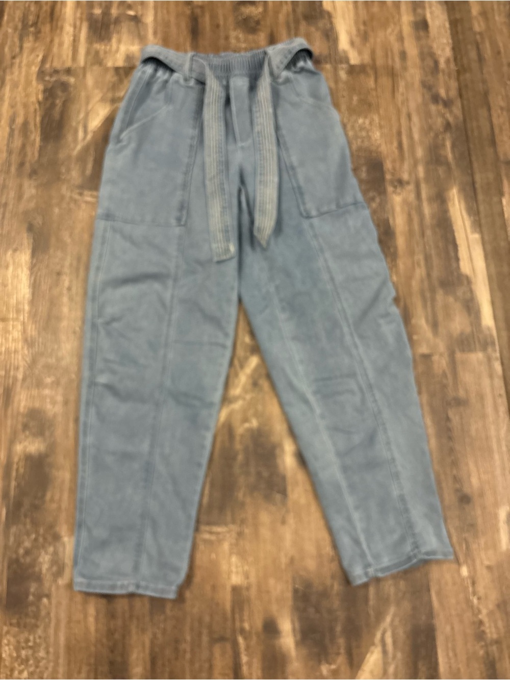 🎉Democracy Light Blue denim Joggers
